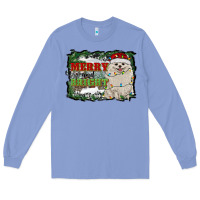Colony Blue merry and bright pomeranian Long Sleeve Tee - RanaPortraitStore