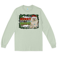 Matcha merry and bright pomeranian Long Sleeve Tee - RanaPortraitStore