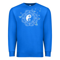 Yin Yang With Butterflies Ancient Chinese Yin Yang Premium Sweatshirt | Teevron