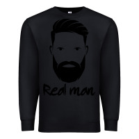 Black Real Man Premium Sweatshirt - Craftify