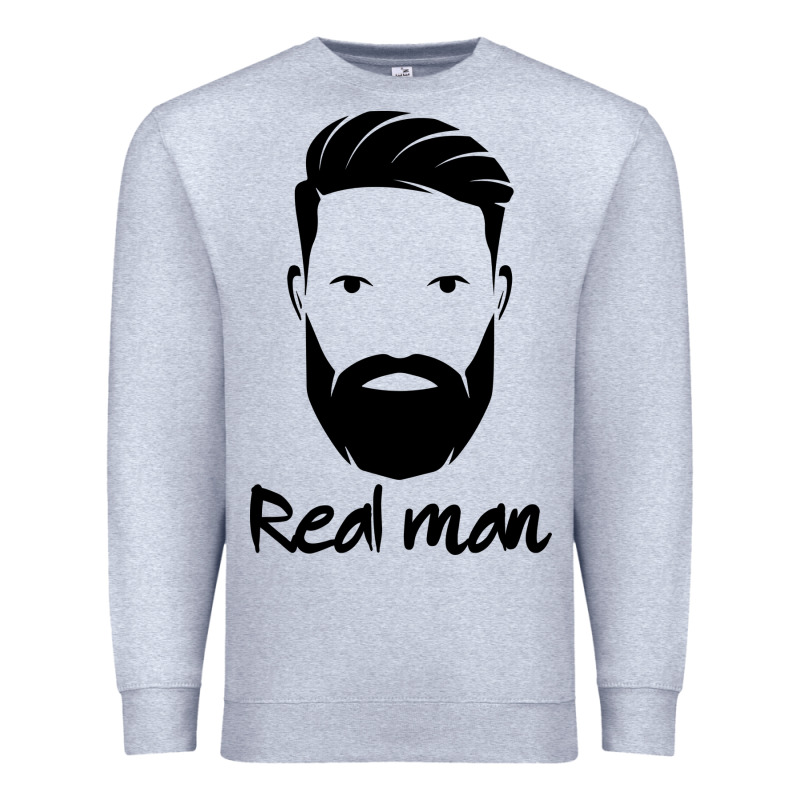 Real Man Premium Sweatshirt by Craftify | Teevron
