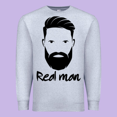 Real Man Premium Sweatshirt Designed By Craftify