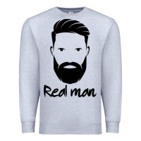 Heather Grey Real Man Premium Sweatshirt - Craftify