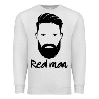 Oatmeal Heather Real Man Premium Sweatshirt - Craftify