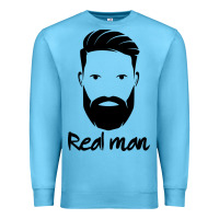 Ocean Blue Real Man Premium Sweatshirt - Craftify