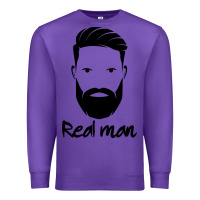 Purple Real Man Premium Sweatshirt - Craftify