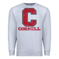 Heather Grey cornell big red Premium Sweatshirt - Craftify