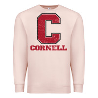 Pale Pink cornell big red Premium Sweatshirt - Craftify