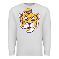Dove Grey Vintage Louisiana State Tiger Mascot Premium Sweatshirt - Craftify