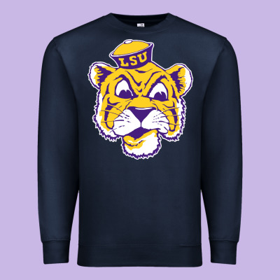 Vintage Louisiana State Tiger Mascot Premium Sweatshirt Designed By Craftify