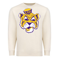 Sandshell Vintage Louisiana State Tiger Mascot Premium Sweatshirt - Craftify