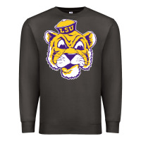 Smoke Vintage Louisiana State Tiger Mascot Premium Sweatshirt - Craftify