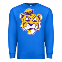 True Royal Vintage Louisiana State Tiger Mascot Premium Sweatshirt - Craftify