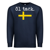 Navy Swedish Beer Please Ol Tack Premium Sweatshirt - Craftify