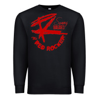 Black red rocker music Premium Sweatshirt - Craftify