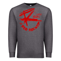 Charcoal Heather red rocker music Premium Sweatshirt - Craftify