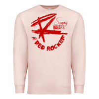 Pale Pink red rocker music Premium Sweatshirt - Craftify
