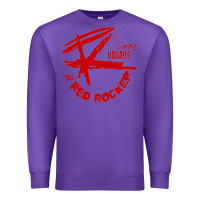 Purple red rocker music Premium Sweatshirt - Craftify