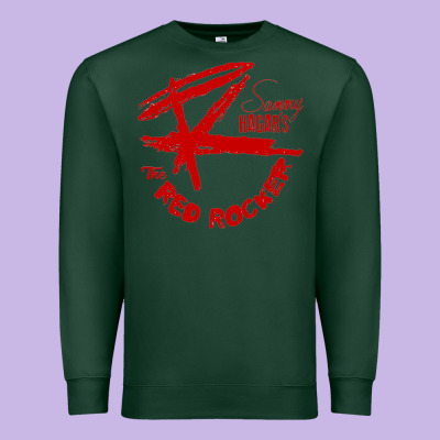Red Rocker Music Premium Sweatshirt Designed By Craftify