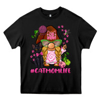 Black cat mom  life gnome Heavy Core Tee - BarkalooDesign