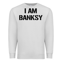Dove Grey i am banksy Premium Sweatshirt - Craftify