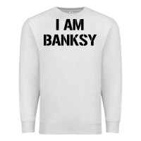 Oatmeal Heather i am banksy Premium Sweatshirt - Craftify