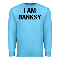 Ocean Blue i am banksy Premium Sweatshirt - Craftify