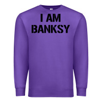 Purple i am banksy Premium Sweatshirt - Craftify