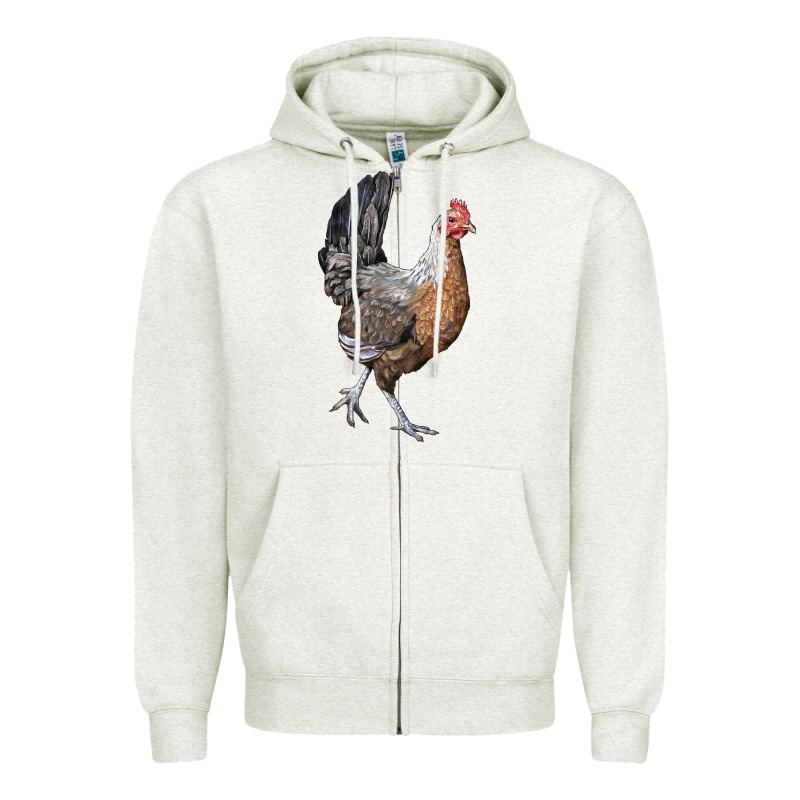 American Game Chicken Zipper Hoodie by LillyAllenDesigns | Teevron