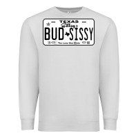 Dove Grey country love gilley's bud n sissy texas cowboy license gift raglan bas Premium Sweatshirt - Craftify