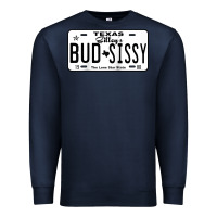 Navy country love gilley's bud n sissy texas cowboy license gift raglan bas Premium Sweatshirt - Craftify