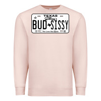 Pale Pink country love gilley's bud n sissy texas cowboy license gift raglan bas Premium Sweatshirt - Craftify