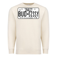Sandshell country love gilley's bud n sissy texas cowboy license gift raglan bas Premium Sweatshirt - Craftify