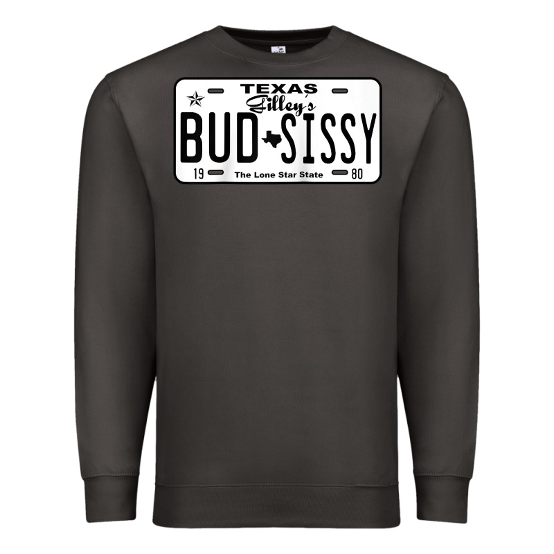 Country Love Gilley's Bud N Sissy Texas Cowboy License Gift Raglan Bas Premium Sweatshirt by Craftify | Teevron