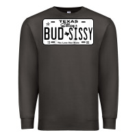 Smoke country love gilley's bud n sissy texas cowboy license gift raglan bas Premium Sweatshirt - Craftify