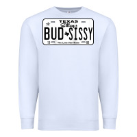 White country love gilley's bud n sissy texas cowboy license gift raglan bas Premium Sweatshirt - Craftify