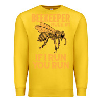 Lemon bee beekeeper if i run you run bumble bee humour 449 hive beekeeping Premium Sweatshirt - Craftify