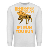 Oatmeal Heather bee beekeeper if i run you run bumble bee humour 449 hive beekeeping Premium Sweatshirt - Craftify