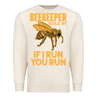 Sandshell bee beekeeper if i run you run bumble bee humour 449 hive beekeeping Premium Sweatshirt - Craftify