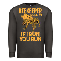 Smoke bee beekeeper if i run you run bumble bee humour 449 hive beekeeping Premium Sweatshirt - Craftify