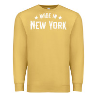 Antique Gold Made In New York NY City NYC New Yorker My Home State Pride Premium T- Premium Sweatshirt - Craftify
