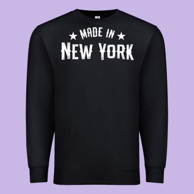 Made In New York Ny City Nyc New Yorker My Home State Pride Premium T- Premium Sweatshirt Designed By Craftify