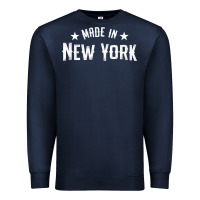 Navy Made In New York NY City NYC New Yorker My Home State Pride Premium T- Premium Sweatshirt - Craftify