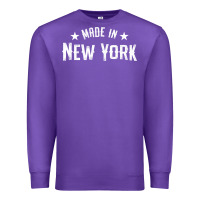 Purple Made In New York NY City NYC New Yorker My Home State Pride Premium T- Premium Sweatshirt - Craftify