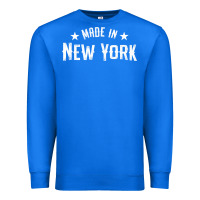 True Royal Made In New York NY City NYC New Yorker My Home State Pride Premium T- Premium Sweatshirt - Craftify