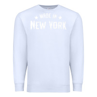 White Made In New York NY City NYC New Yorker My Home State Pride Premium T- Premium Sweatshirt - Craftify