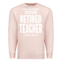 Pale Pink Retired Teacher Premium Sweatshirt - Craftify