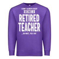 Purple Retired Teacher Premium Sweatshirt - Craftify