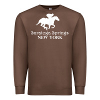 Chestnut Saratoga Springs New York Horse Racing Jockey Premium Sweatshirt - Craftify