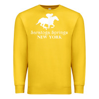 Lemon Saratoga Springs New York Horse Racing Jockey Premium Sweatshirt - Craftify